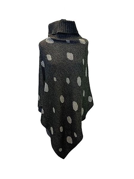 BZNA Strickponcho Boza Cardigan Umhang Cape Punkte Pullover Strick one size günstig online kaufen