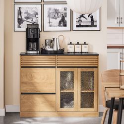 SoBuy Sideboard Kommode Küchenschrank Flurschrank 112x89x40cm FSB99-N günstig online kaufen