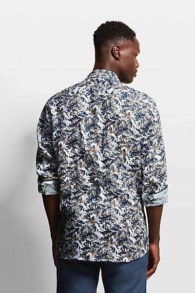 bugatti Langarmhemd, mit Blumen-Print günstig online kaufen
