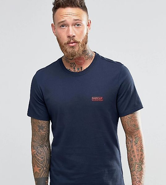 Barbour – T-Shirt mit International-Logo – Exklusiv nur bei ASOS-Navy günstig online kaufen