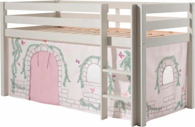 Vipack Hochbett "Pino, Spielbett massiv Kiefer, stabil gebaut, 3 Korpusfarb günstig online kaufen