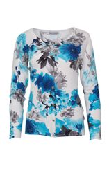 Passioni 2-in-1-Strickjacke Twinset mit floralem Print günstig online kaufen
