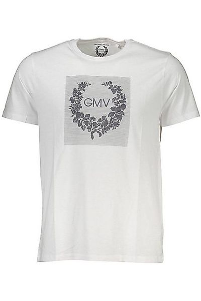 GIAN MARCO VENTURI T-Shirt Weißes Herren T-Shirt mit Rundhals und Logo-Druc günstig online kaufen