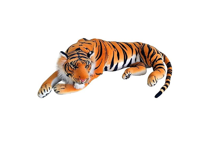 TE-Trend Kuscheltier Tiger 90cm XXL Plüschtier Raubkatze Großkatze Stofftie günstig online kaufen