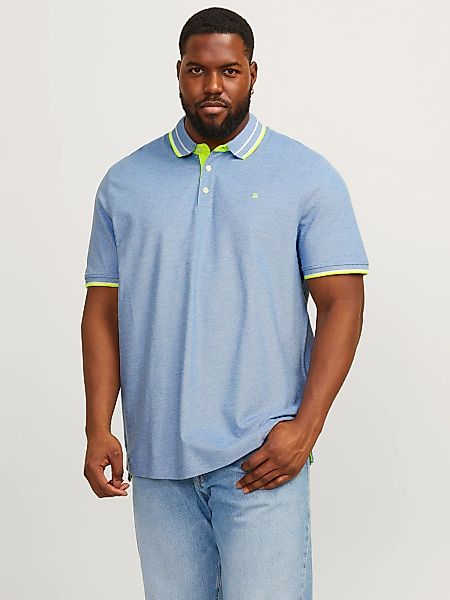 Jack&Jones Poloshirt mit Kontrastdetails Farbe blau Größe: 7XL günstig online kaufen