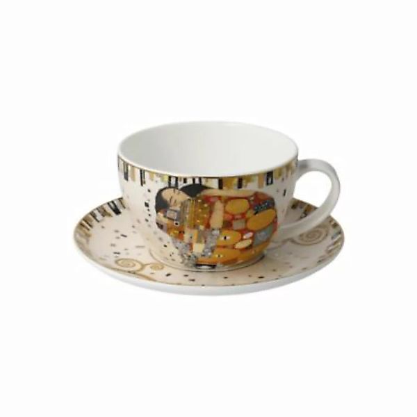 Goebel Tee-/ Cappuccinotasse Gustav Klimt - Die Erfüllung bunt günstig online kaufen