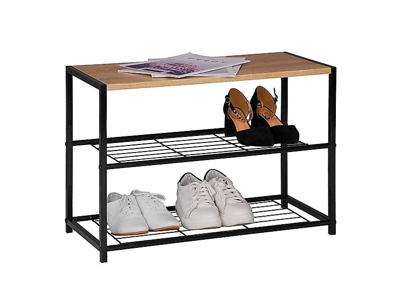 Woltu Schuhregal, 1-tlg., Badregal Schuhablage Organizier mit 2 Ablagen, Ho günstig online kaufen