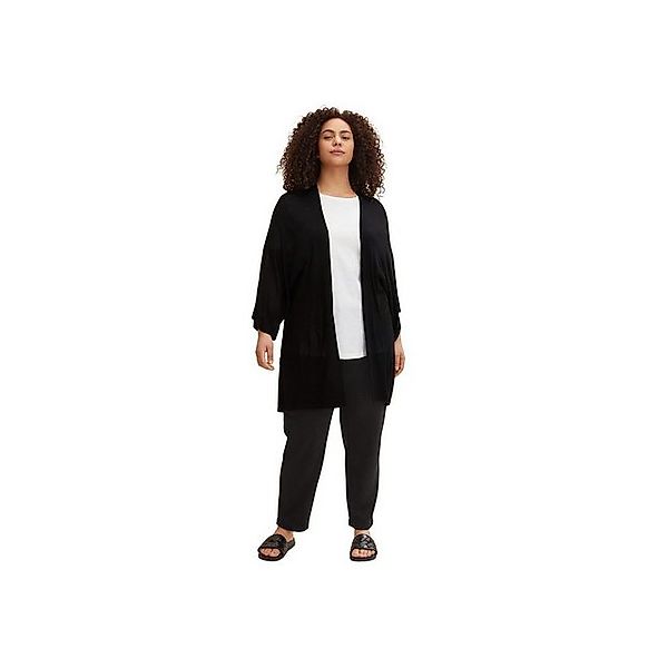 TOM TAILOR Strickjacke Strickjacke ’für Damen in schwarz’ (1-tlg) günstig online kaufen