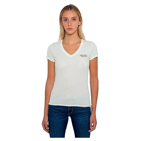 Pepe Jeans Bleu Kurzärmeliges T-shirt S Off White günstig online kaufen