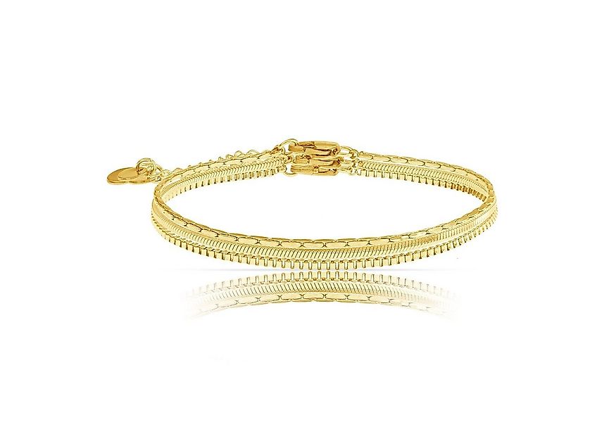 Made by Nami Edelstahlarmband Minimalistisch Damen Filigran, Cuban Link Cha günstig online kaufen
