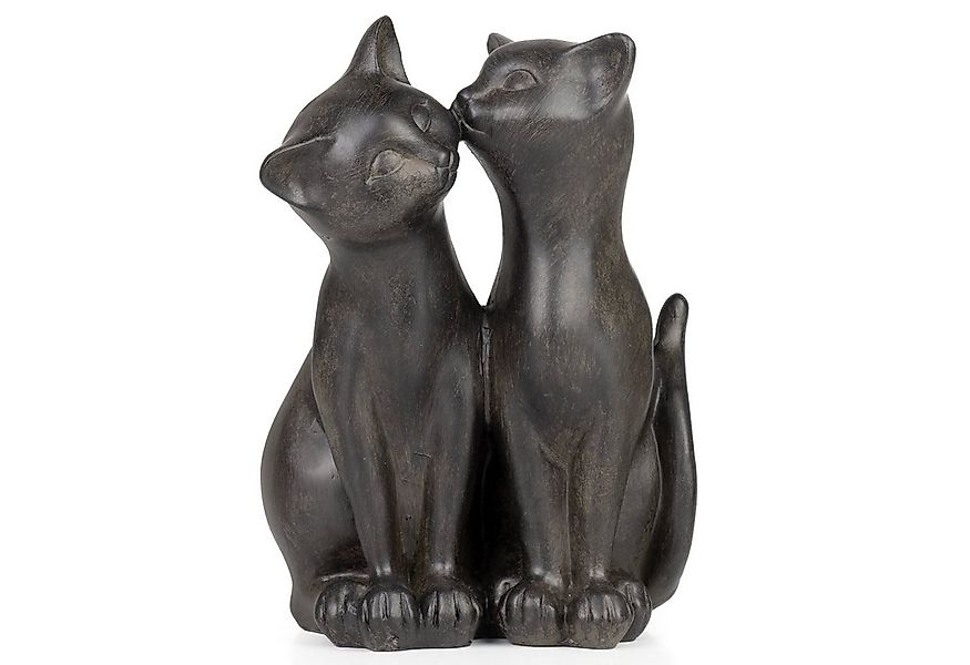 Moritz Dekofigur Dekofigur Schwarze Katze Paar 17 cm, Polyresin Figuren Dek günstig online kaufen