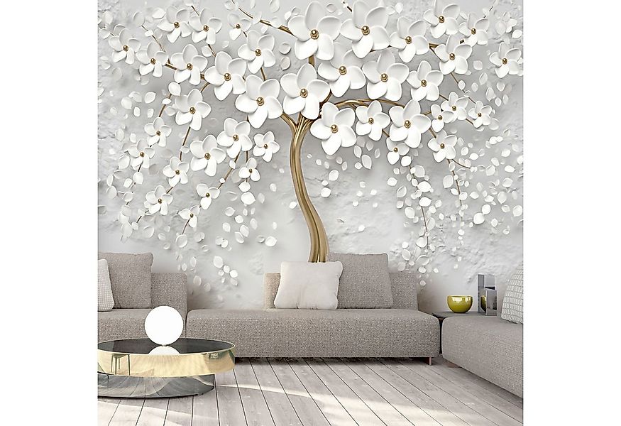 KUNSTLOFT Vliestapete Magic Magnolia 0.98x0.7 m, halb-matt, matt, lichtbest günstig online kaufen