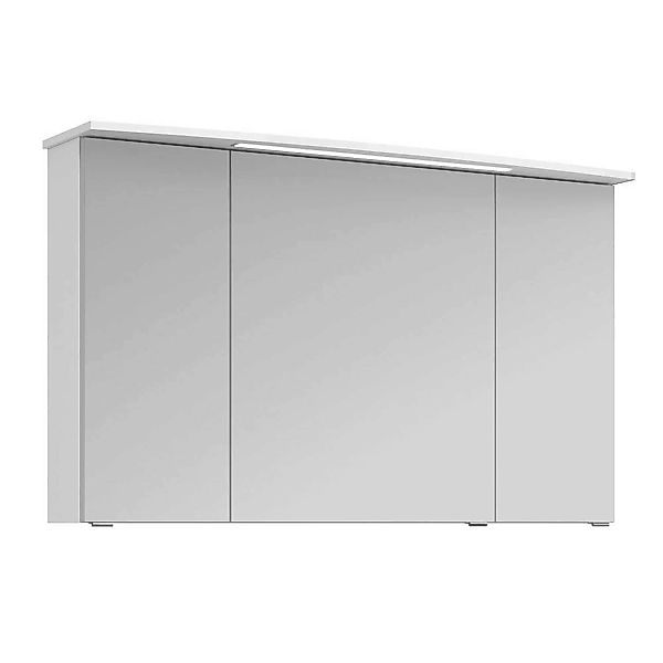 Badezimmer Spiegelschrank 3-türig FES-4010-66 mit Korpus in weiß glänzend i günstig online kaufen