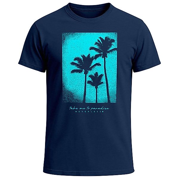 Neverless Print-Shirt Herren T-Shirt Palmen Fotoprint günstig online kaufen