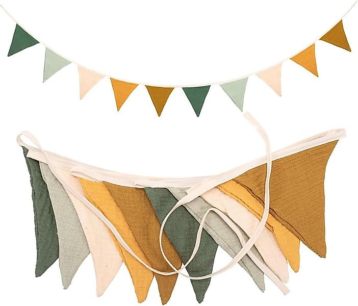 FELIXLEO Hängedekoration Morandi Grün Wimpelkette Kinderzimmer Deko Party G günstig online kaufen