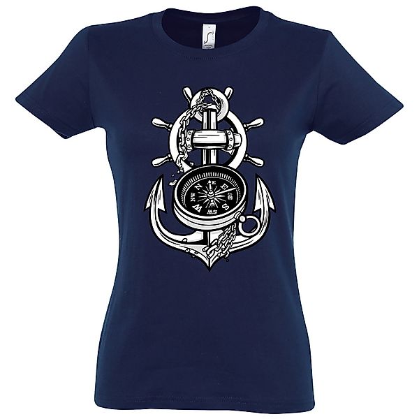 Youth Designz T-Shirt Anker Kompass Damen günstig online kaufen
