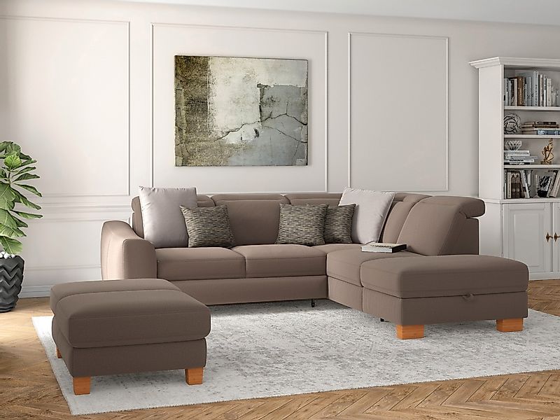 sit&more Ecksofa "Dundee L-Form" mit Federkern und Massivholzfüßen, wahlwei günstig online kaufen