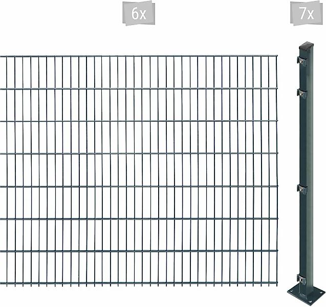 Arvotec Doppelstabmattenzaun "EASY 143 zum Aufschrauben", Zaunhöhe 143 cm, günstig online kaufen