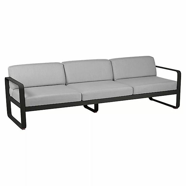 Bellevie 3-Sitzer Lounge-Sofa 42 Lakritze 79 Flanellgrau günstig online kaufen