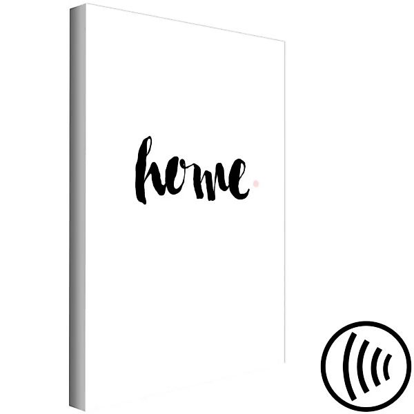 Leinwandbild Zuhause ist es am schönsten - minimalistische Schrift im Scand günstig online kaufen