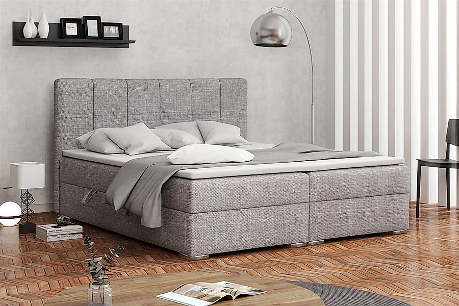 Fun Möbel Boxbett Schlafzimmerbett ALVARA in Kunstleder o. Stoff incl. Bett günstig online kaufen