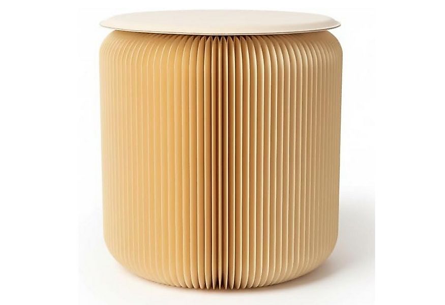 Lyveo Tritthocker Papierhocker Klapphocker faltbar 36x42cm Klappstuhl Beist günstig online kaufen