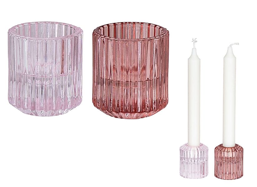 Levandeo® Teelichthalter, 2er Set Kerzenständer für günstig online kaufen