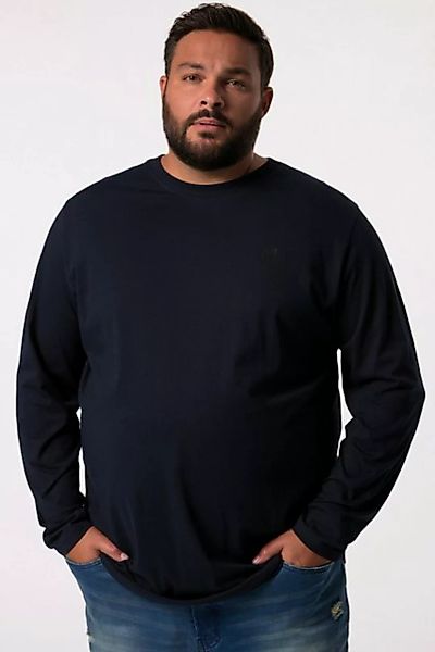 Men Plus T-Shirt Men+ Langarmshirt Basic Rundhals bis 8 XL günstig online kaufen