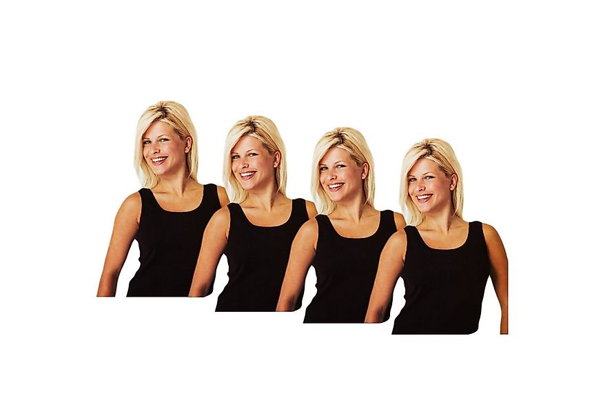 TEXEMP Tanktop 2 bis 6 Damen Unterhemd Top Baumwolle Tank Shirt Lady Dament günstig online kaufen