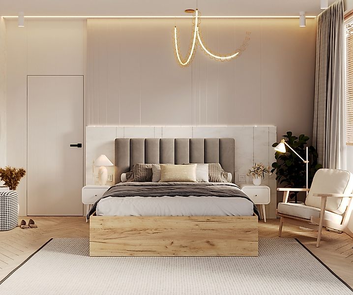 FDM Polsterbett Stauraumbett Bettgestell 90x200, 120x200, günstig online kaufen