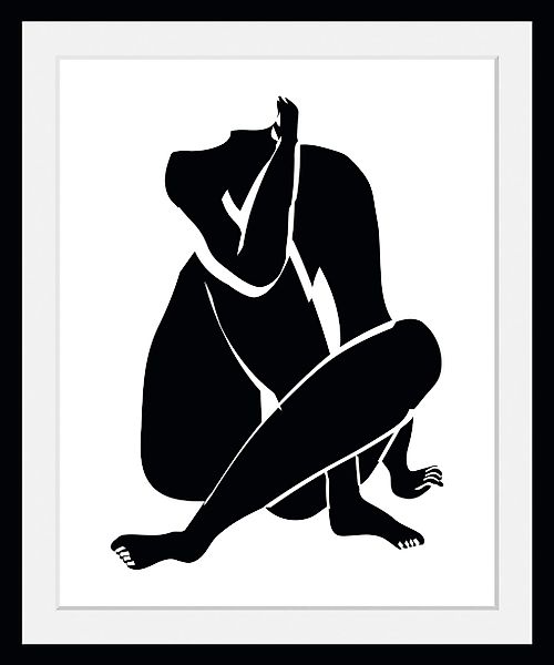 queence Bild »Kopflos«, Abstrakt-Kunst-Figuren-Zeichen, (1 St.), HD Premium günstig online kaufen