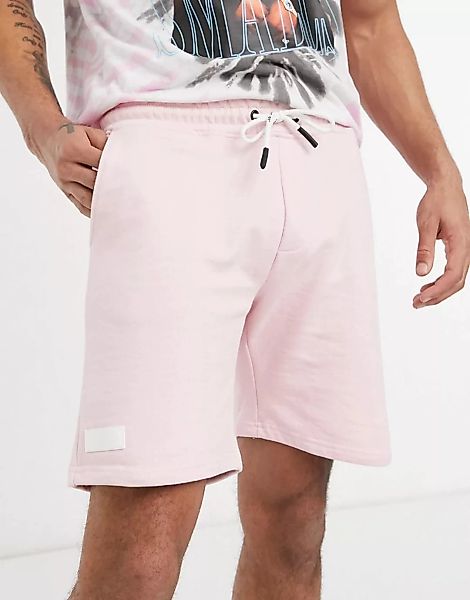 Bershka – Jersey-Shorts in Rosa günstig online kaufen
