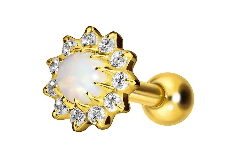 PIERCINGLINE Single-Ohrstecker Titan Ohrpiercing SONNE (Mini-Barbells günstig online kaufen