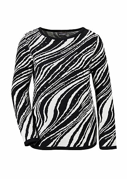 GOLDNER Strickpullover "Ausdrucksstarker Pullover mit handverarbeiteten Gli günstig online kaufen