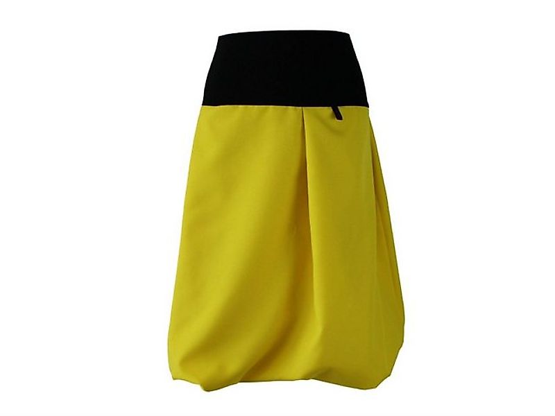 dunkle design Ballonrock 65cm Braun Gelb Senfgelb Rost elastischer Bund günstig online kaufen