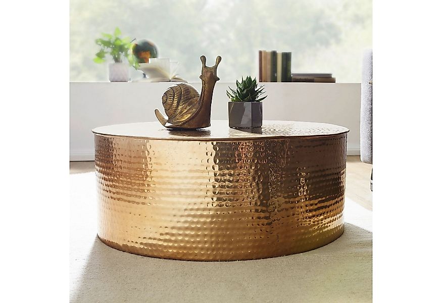 FINEBUY Couchtisch SuVa12260_1 Ø 75 cm Wohnzimmertisch Rund Sofatisch Hamme günstig online kaufen