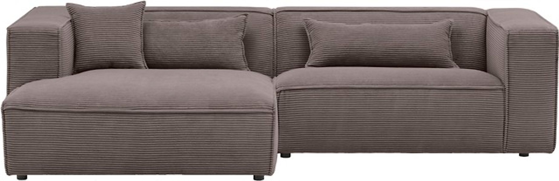 LeGer Home by Lena Gercke Ecksofa »PIARA mit Kedernaht, Cord, Leinenoptik o günstig online kaufen