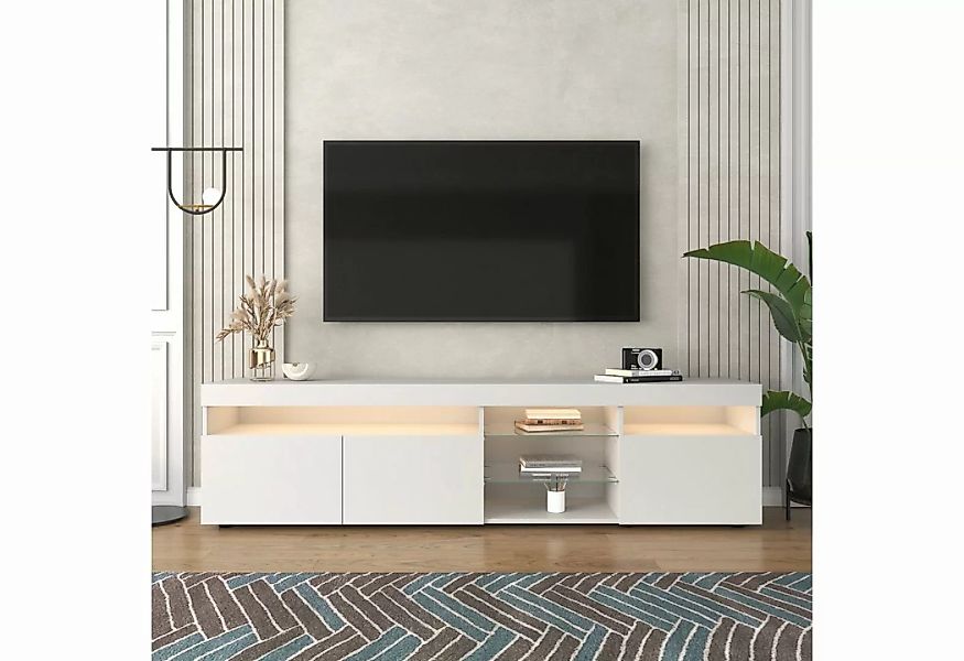 EXTSUD TV-Schrank Moderner Stil Helles Panel TV-Schrank (Hochwertiges MDF, günstig online kaufen