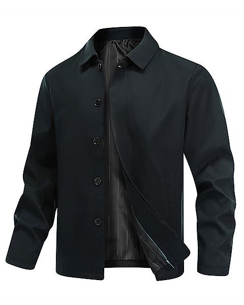 Allthemen Bomberjacke mit Knöpfen Blouson Herren casual Harrington Jacke fü günstig online kaufen