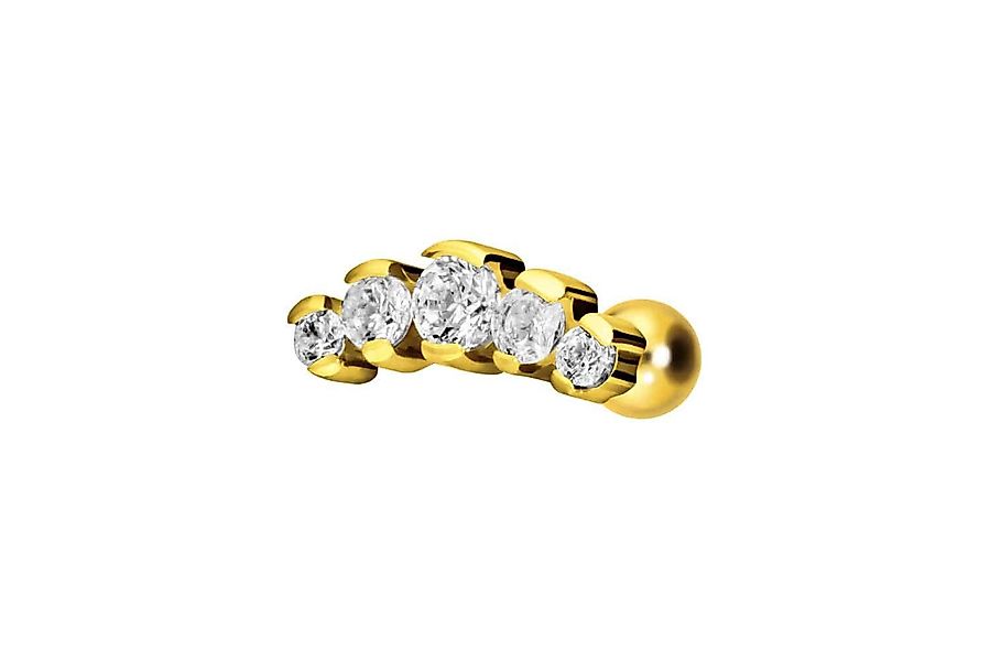 PIERCINGLINE Single-Ohrstecker Titan Ohrpiercing mit Innengewinde günstig online kaufen