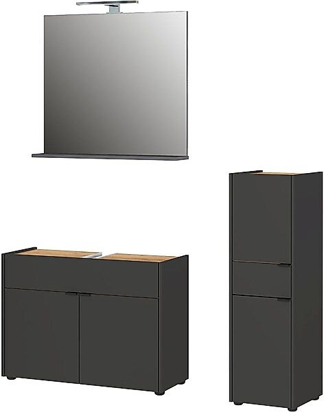 GERMANIA Badmöbel-Set »Ameca«, (3 St.), Badezimmer-Set bestehend aus Waschb günstig online kaufen