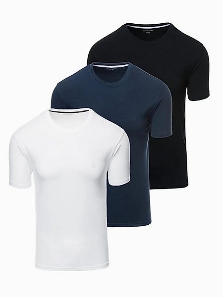 OMBRE T-Shirt T-Shirt-Set für Herren mit Rundhalsausschnitt 3er Pack (3er P günstig online kaufen