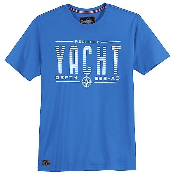 redfield Rundhalsshirt Redfield T-Shirt Yacht Druck in großen Größen, Night günstig online kaufen