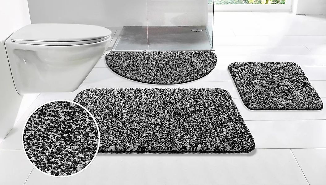 OTTO home Badematte "Vanessa meliert, Badvorleger, Badezimmer Teppich, Dusc günstig online kaufen