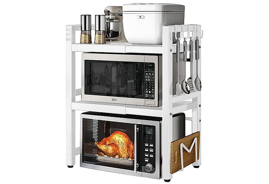 SURFOU Standregal Mikrowellen Regal 3-stufiges Mikrowellenständer Erweiterb günstig online kaufen