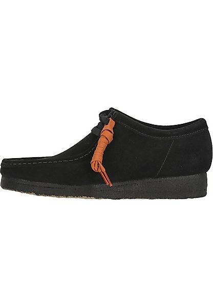 Clarks Wallabee Black Schnürschuh aus hochwertigem schwarzem Wildleder günstig online kaufen