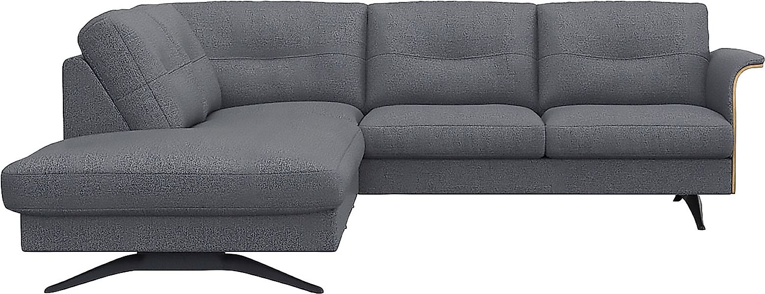 FLEXLUX Ecksofa »Glow, super bequem durch hochwertigem Sitzaufbau mit Feder günstig online kaufen