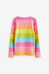 Next Langarmshirt Geripptes, langärmeliges Oberteil, 1er-Pack günstig online kaufen