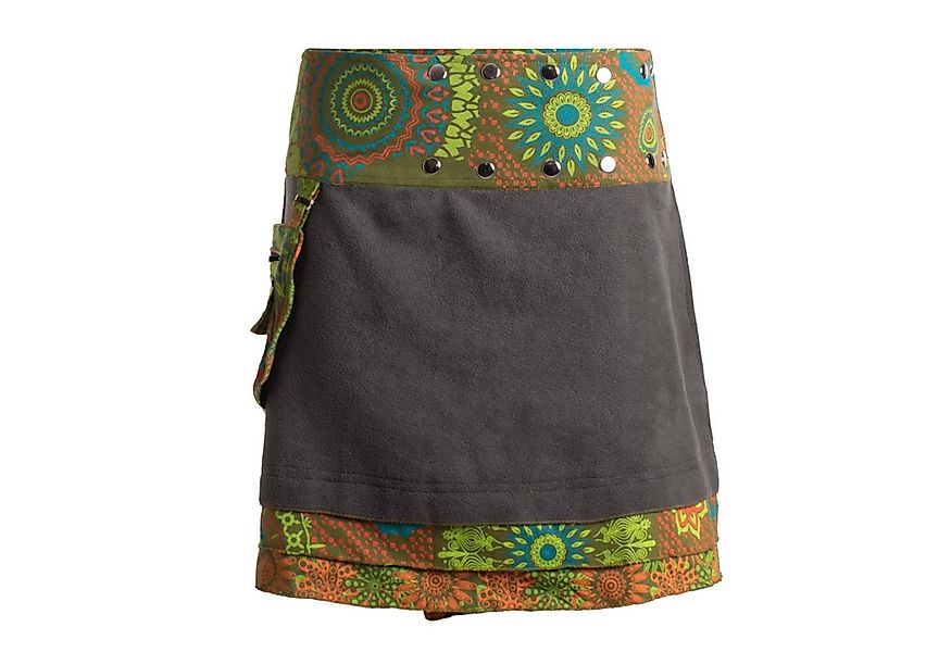 Vishes Minirock Damen Warmer Wickelrock Rock zum Wickeln mit Druckknöpfen M günstig online kaufen