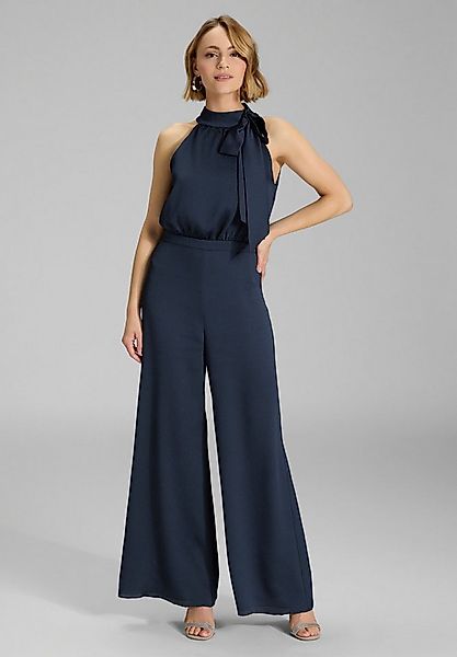 SWING Jumpsuit Jumpsuit mit Schluppe aus gehämmertem Satin Oberteil in lock günstig online kaufen